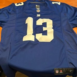Odell Beckham Jr. on field Giants Jersey